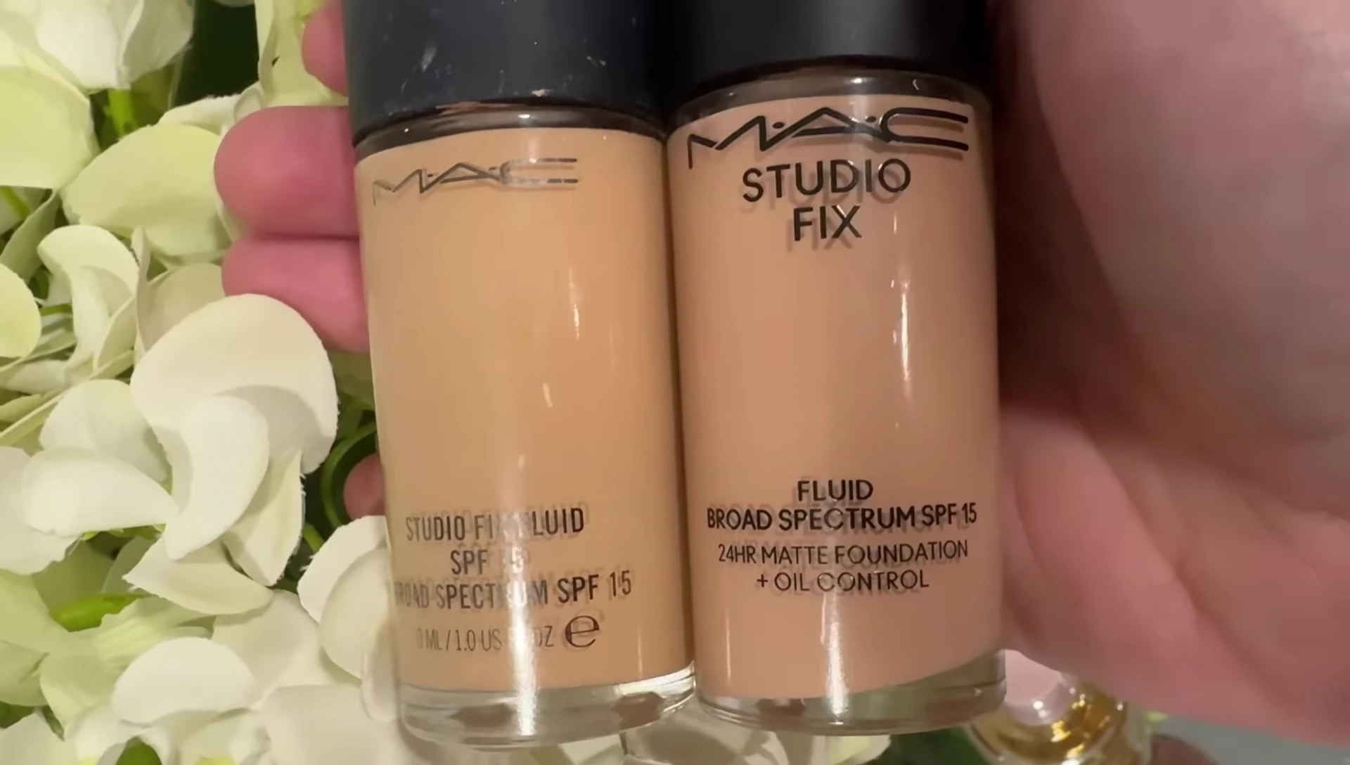 The YouTuber shows the new foundation in shade C3.5