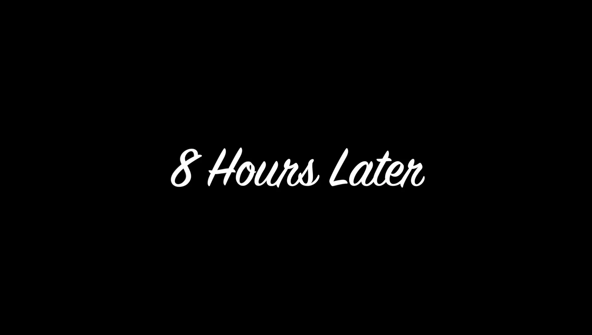 The YouTuber is checking the makeup after eight hours.