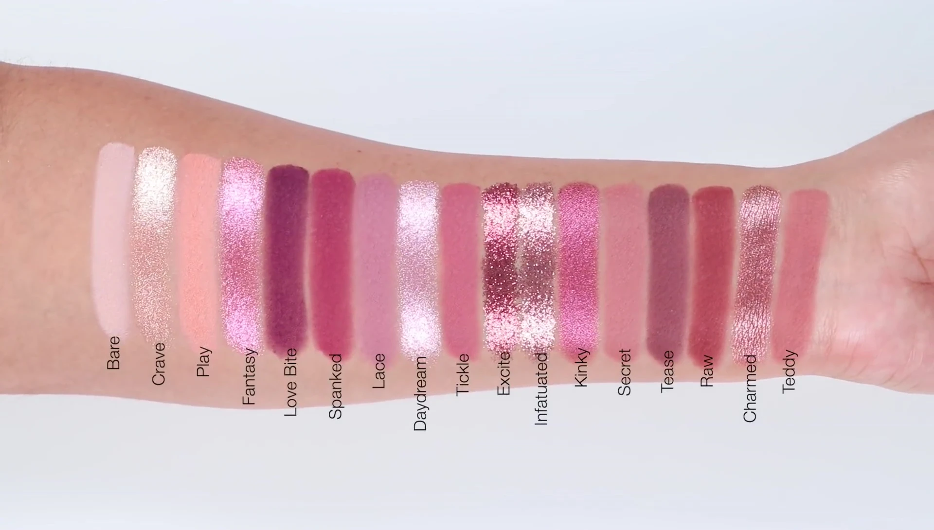 The concealer base being tested.