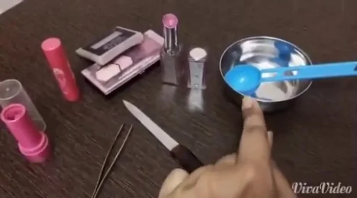 Use a double boiler (or microwave) to melt the lip balm. If using a double boiler, place the container in a pan of boiling water.