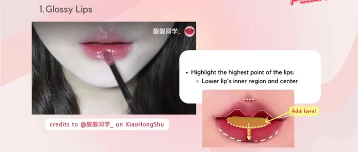 Apply another coat to the highest point of your lips, the inner region of your lower lip, and a vertical line in the center of the lower lip. Do an inverted 'V' shape on the upper lip and add a touch to the philtrum. 