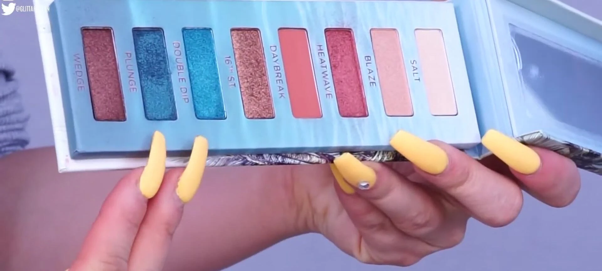 Close-up of individual shades