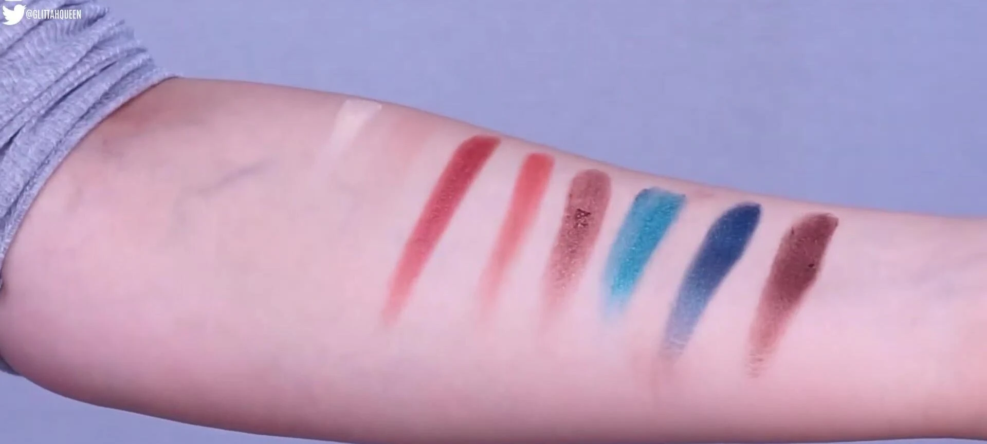 Swatches of the palette