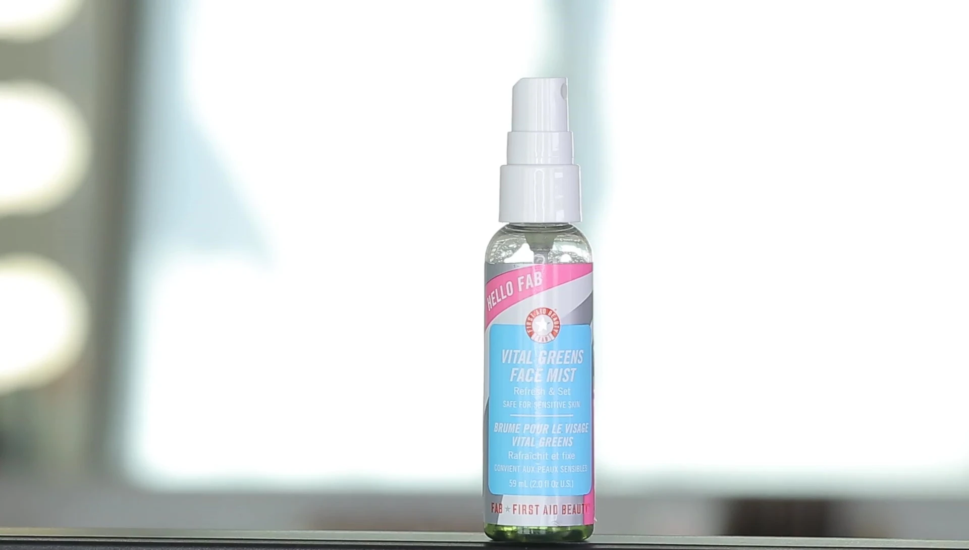 First Aid Beauty Hello FAB Coconut Skin Soak Setting Spray bottle