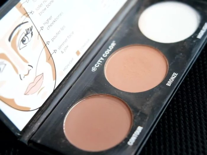 Apply after foundation and concealer.