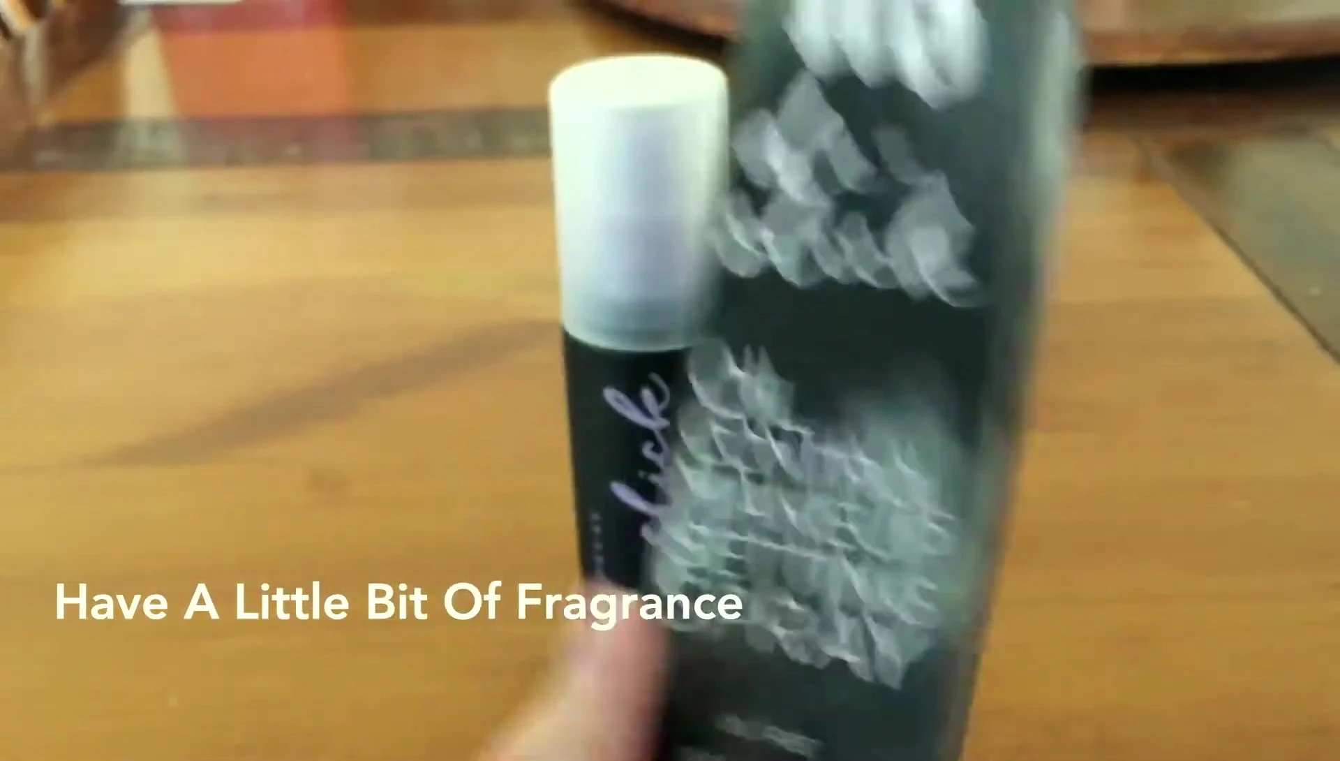 Speaker discussing fragrance sensitivity and the need for patch testing.