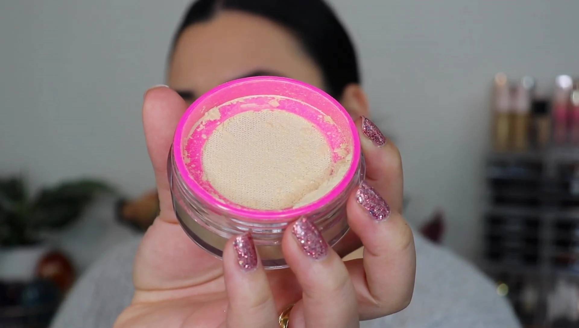 The Soft Focus Gemstone Setting Powder compact.