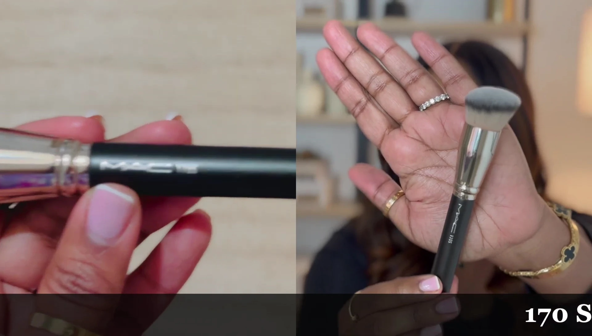 Close-up of the MAC 170 Angled Foundation Brush