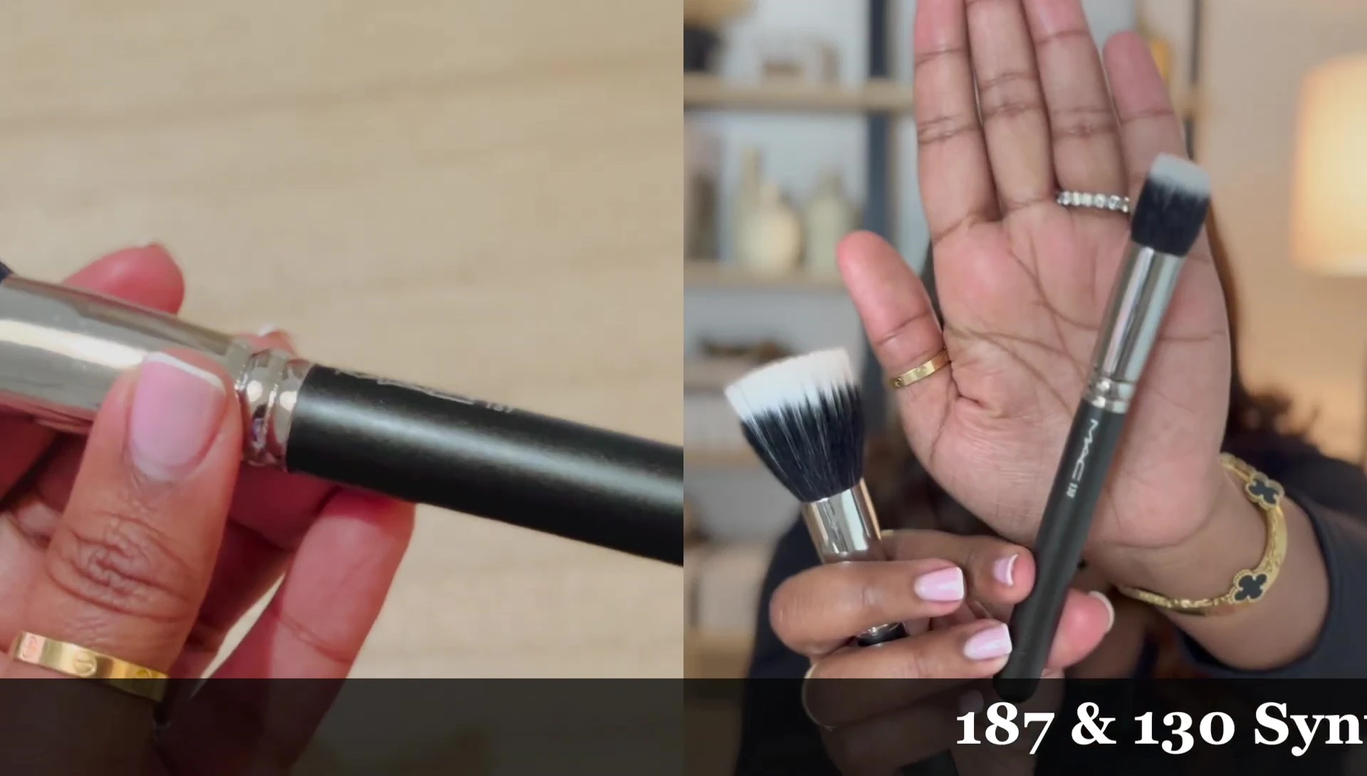 The MAC 130 Duo Fibre Brush (smaller size)