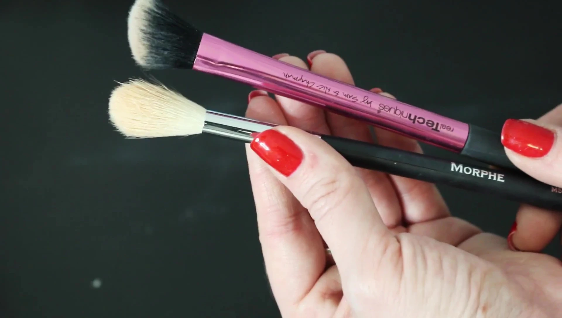 Real Techniques angled highlighter brush