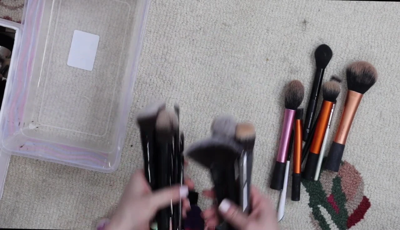A collection of Julep makeup brushes.