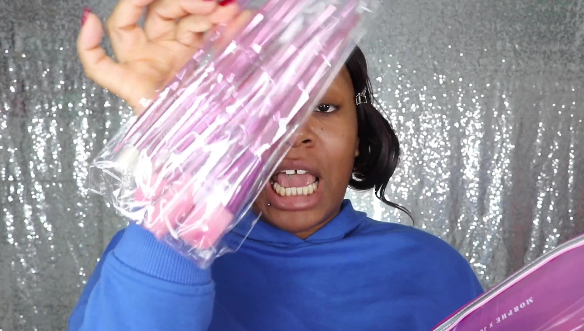 Brushes individually wrapped in protective plastic sleeves