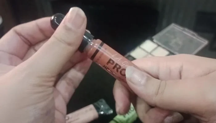 Apply foundation as usual, and set with powder for long-lasting results.