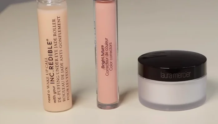 Use a jade roller to de-puff the under-eye area.