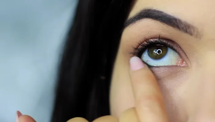 Apply mascara and lashes.