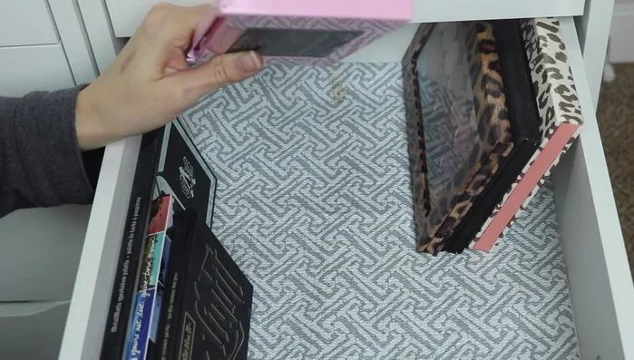 Fill in the remaining space with medium and smaller palettes. Organize by category or color scheme for better visual appeal and easier access.