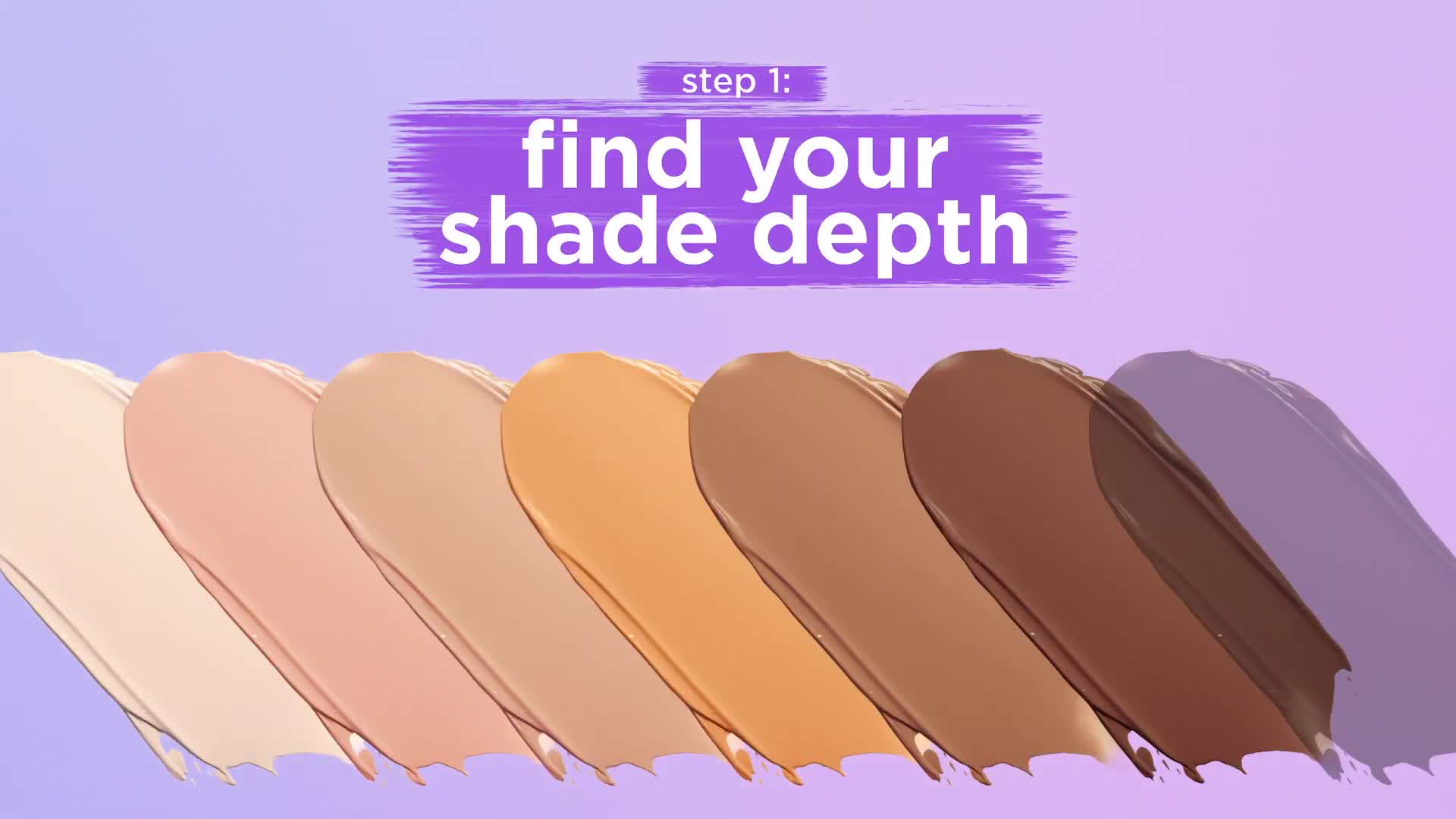 Shape Tape concealer shade range chart showing various depth options.