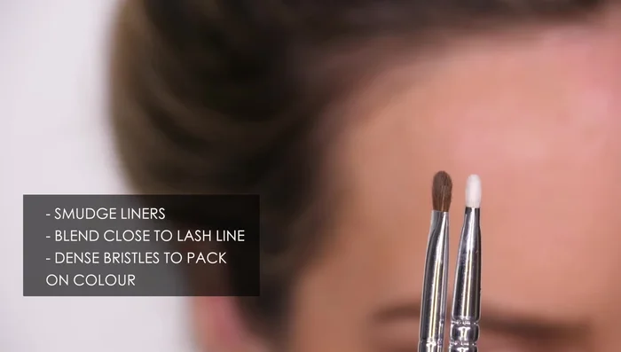 Use mini detail shaders for smudging along the lower lash line and applying color or creating defined shadow lines. These are thinner than pencil brushes, offering more definition.