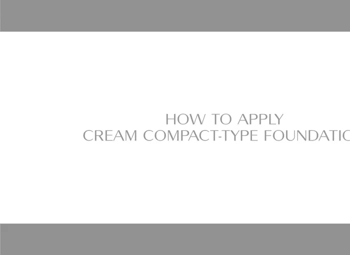 Touch the surface with the brush several times to pick up an appropriate amount of foundation.