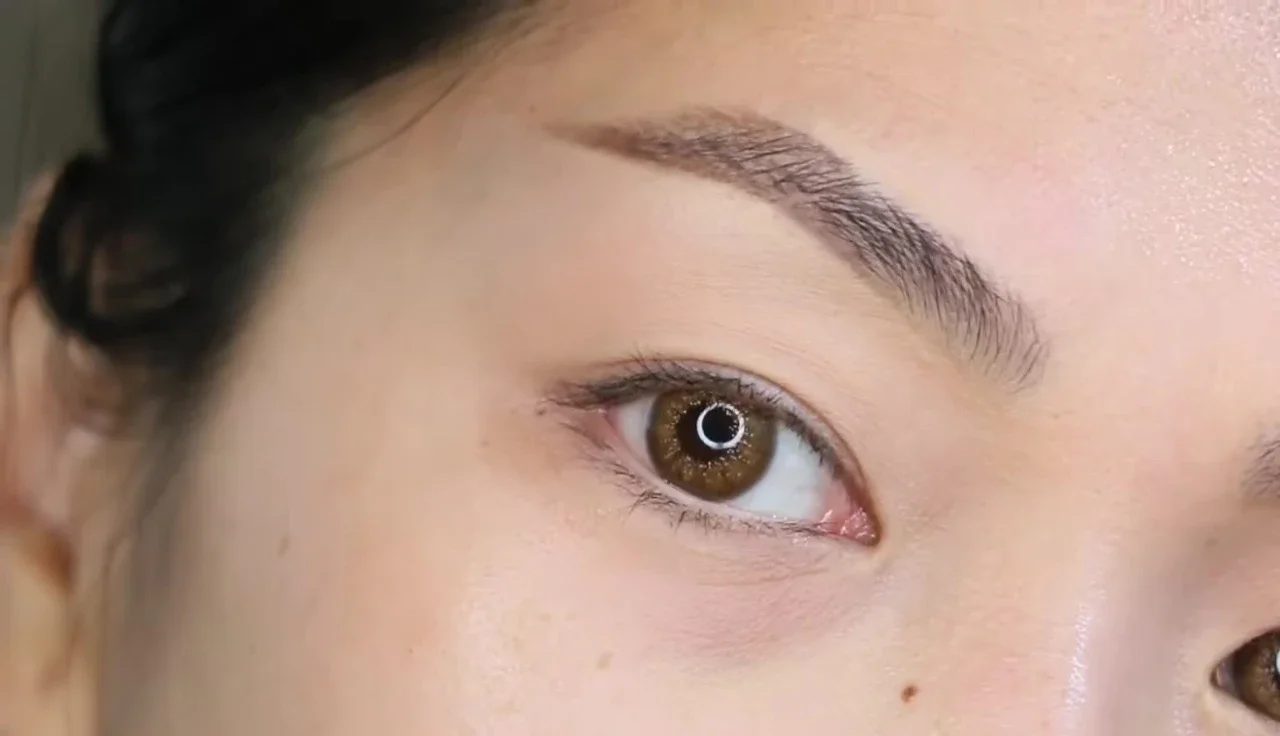 Close-up shot of the three eyeliner pencils with swatches