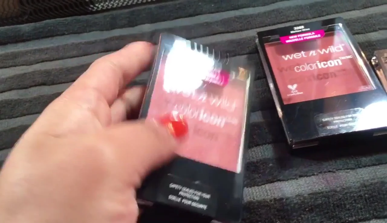 Close-up of the new, sleeker blush compact