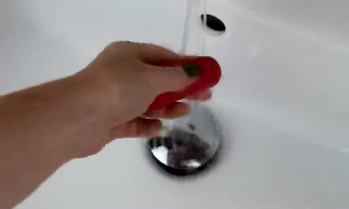 Applying foundation using MAC Soft Point Sponge Applicator