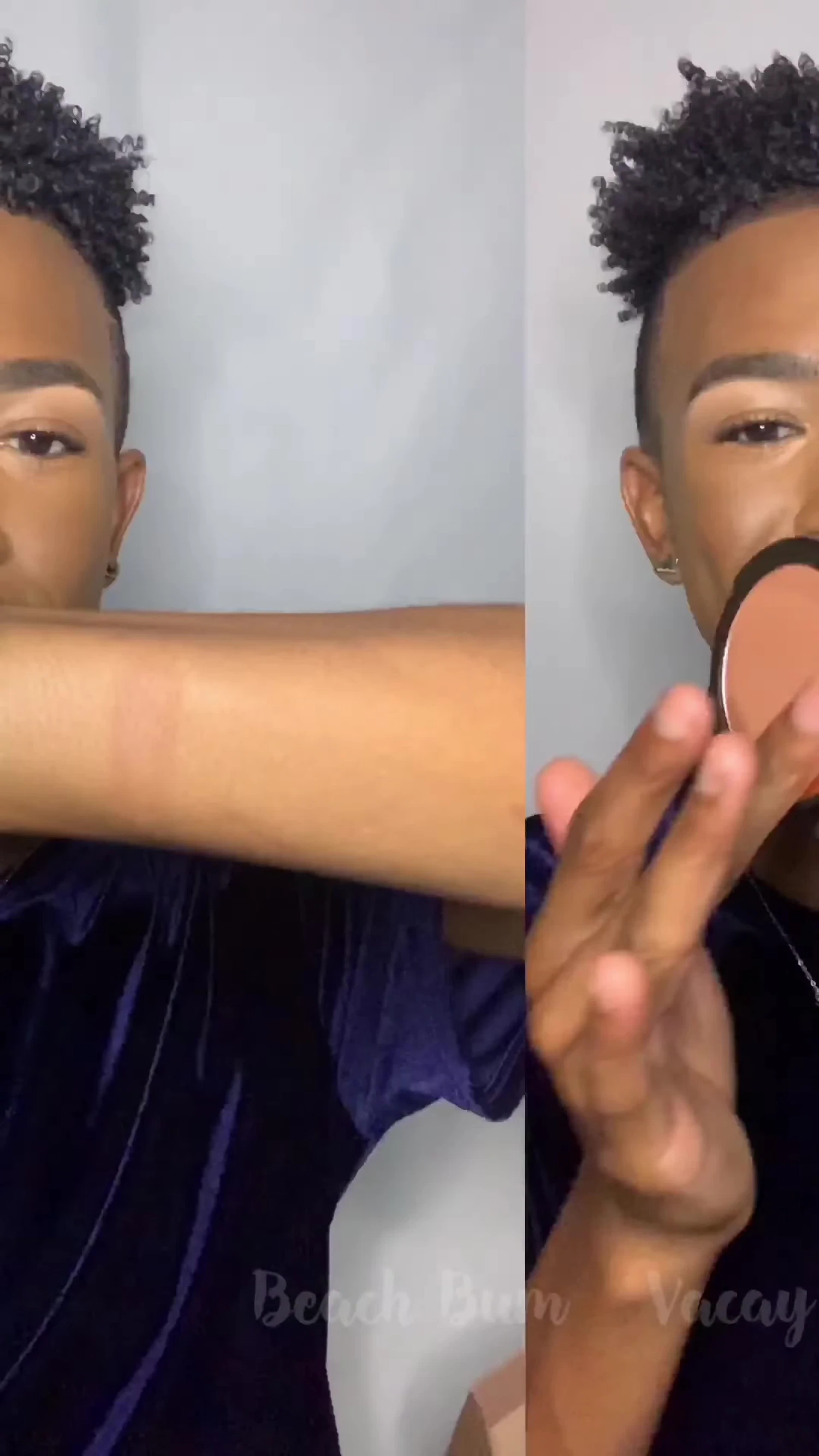 Swatch of Vacay bronzer.