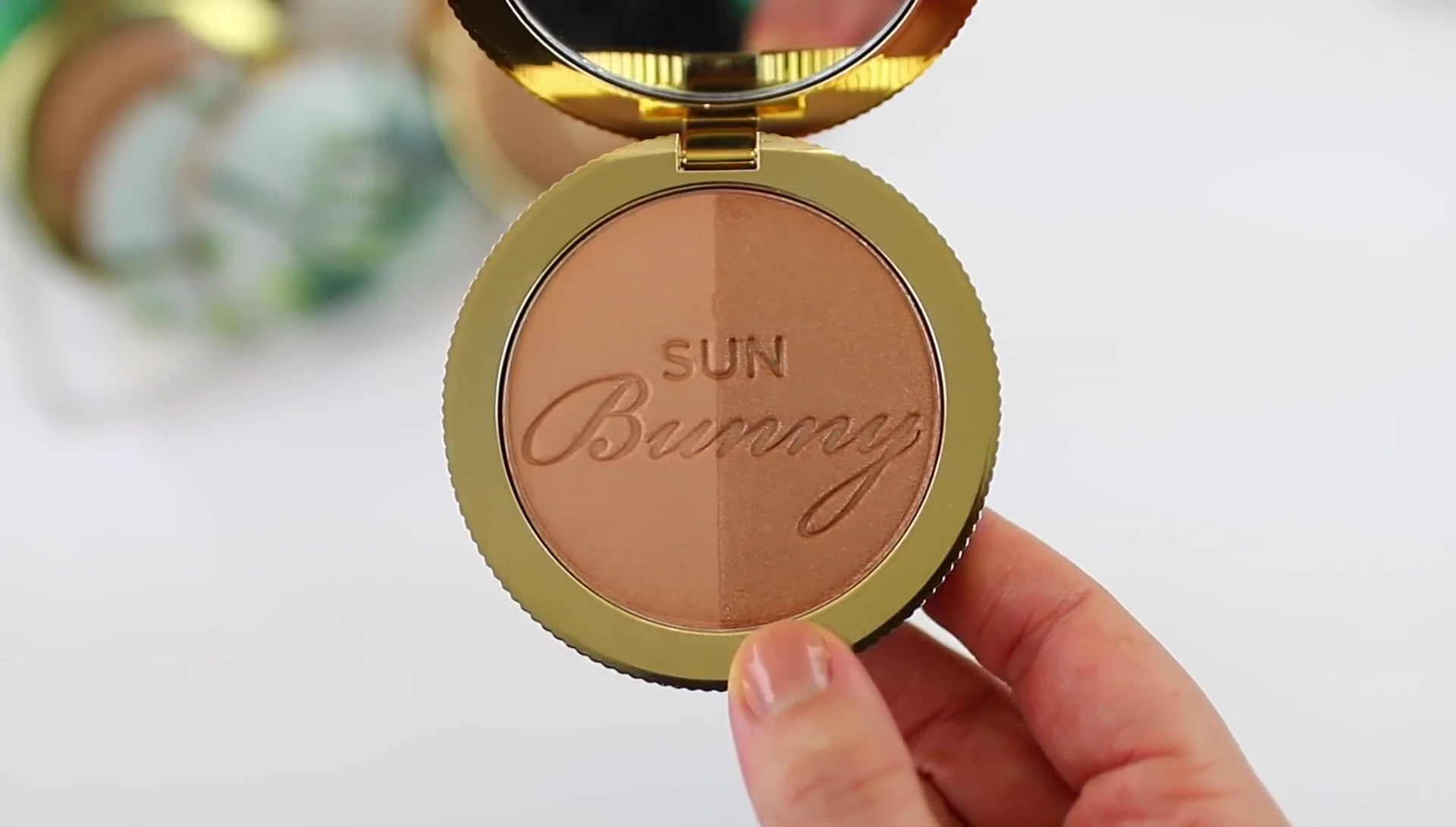 Application of Too Faced Sun Bunny Bronzer