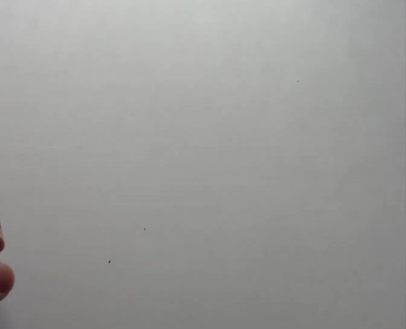The reviewer demonstrating the spray mechanism.