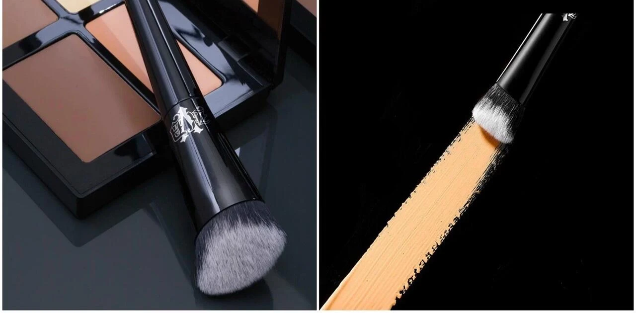 A detailed image of a single brush, showcasing its design