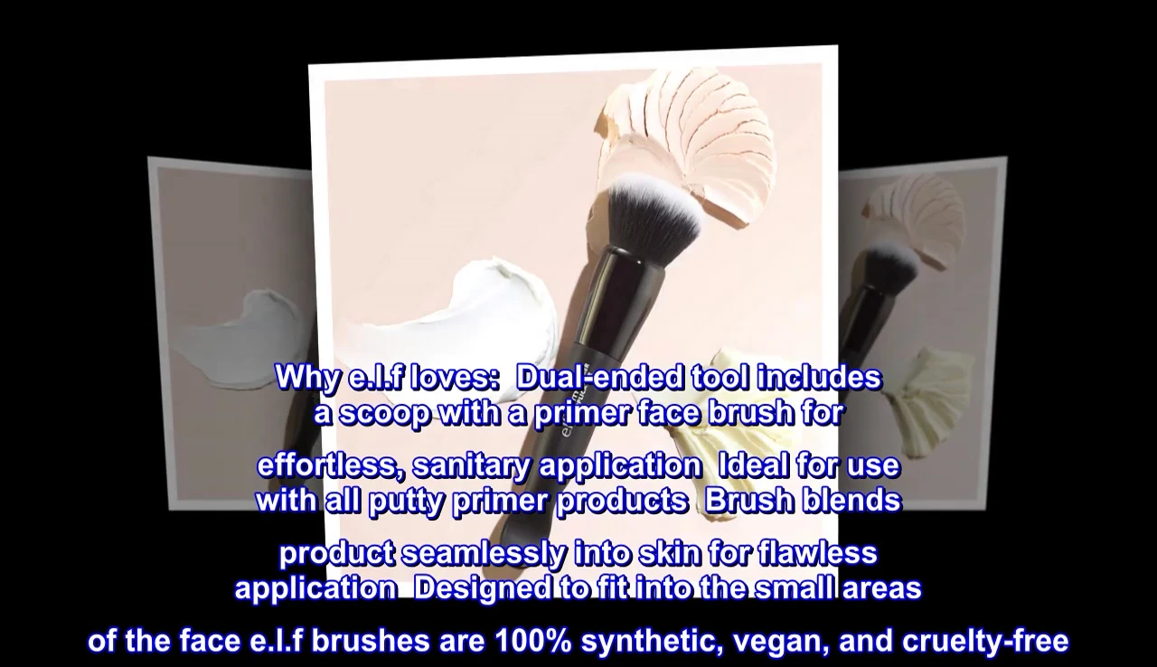 Brand statement reinforcing the cruelty-free and vegan attributes.
