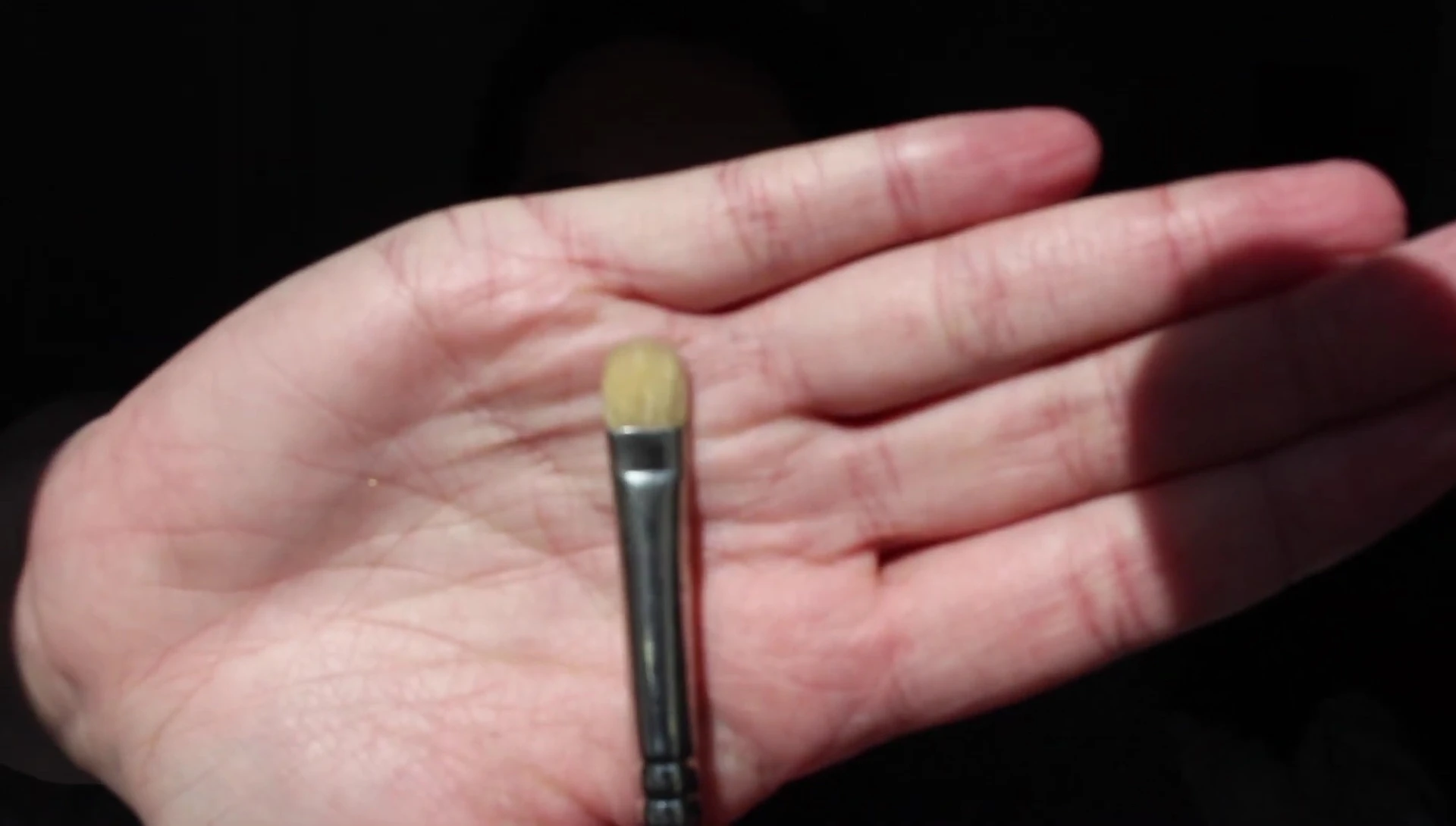 Close-up of shader brush