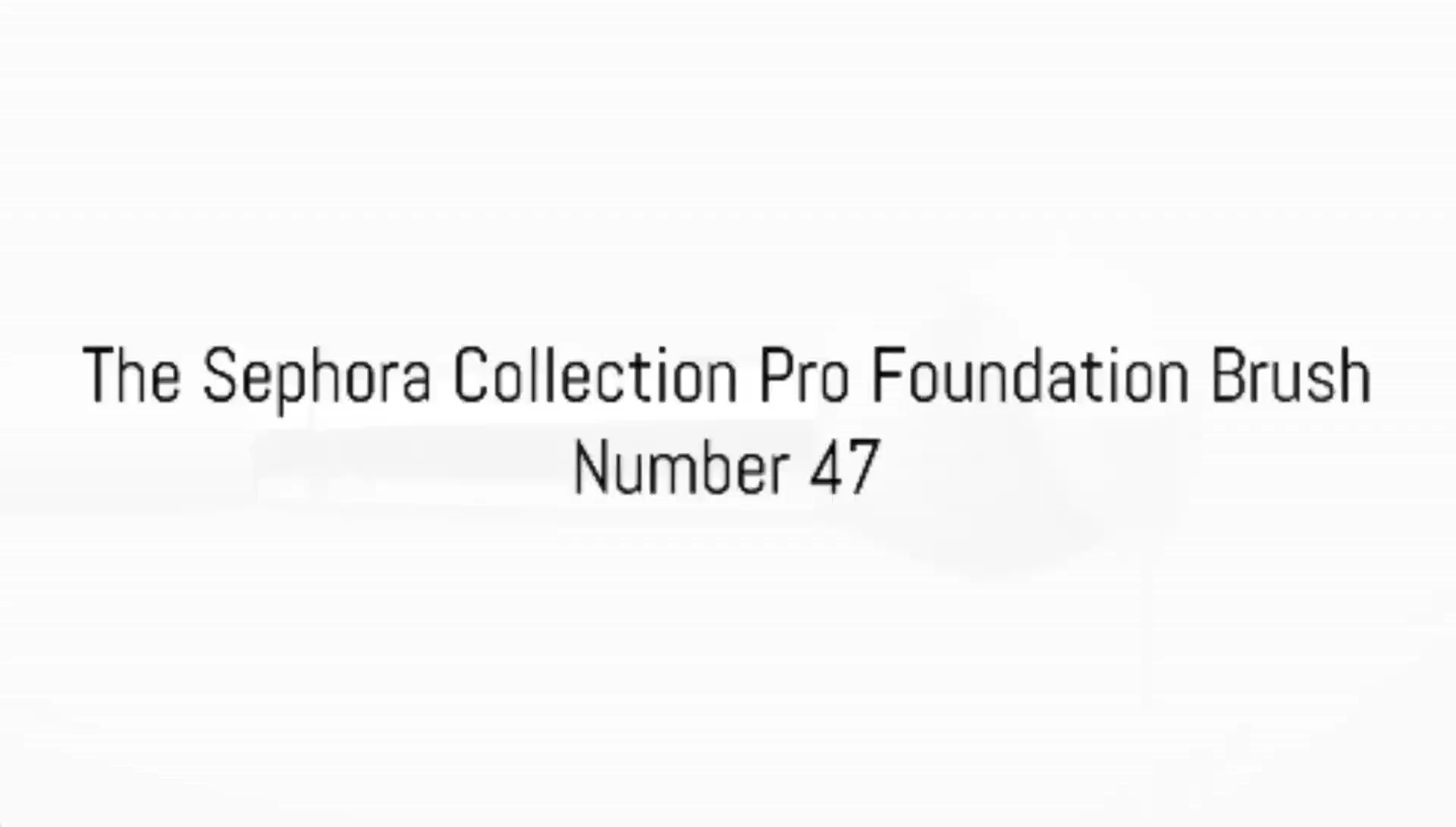 Close-up of the Sephora Collection Pro Foundation Brush #47