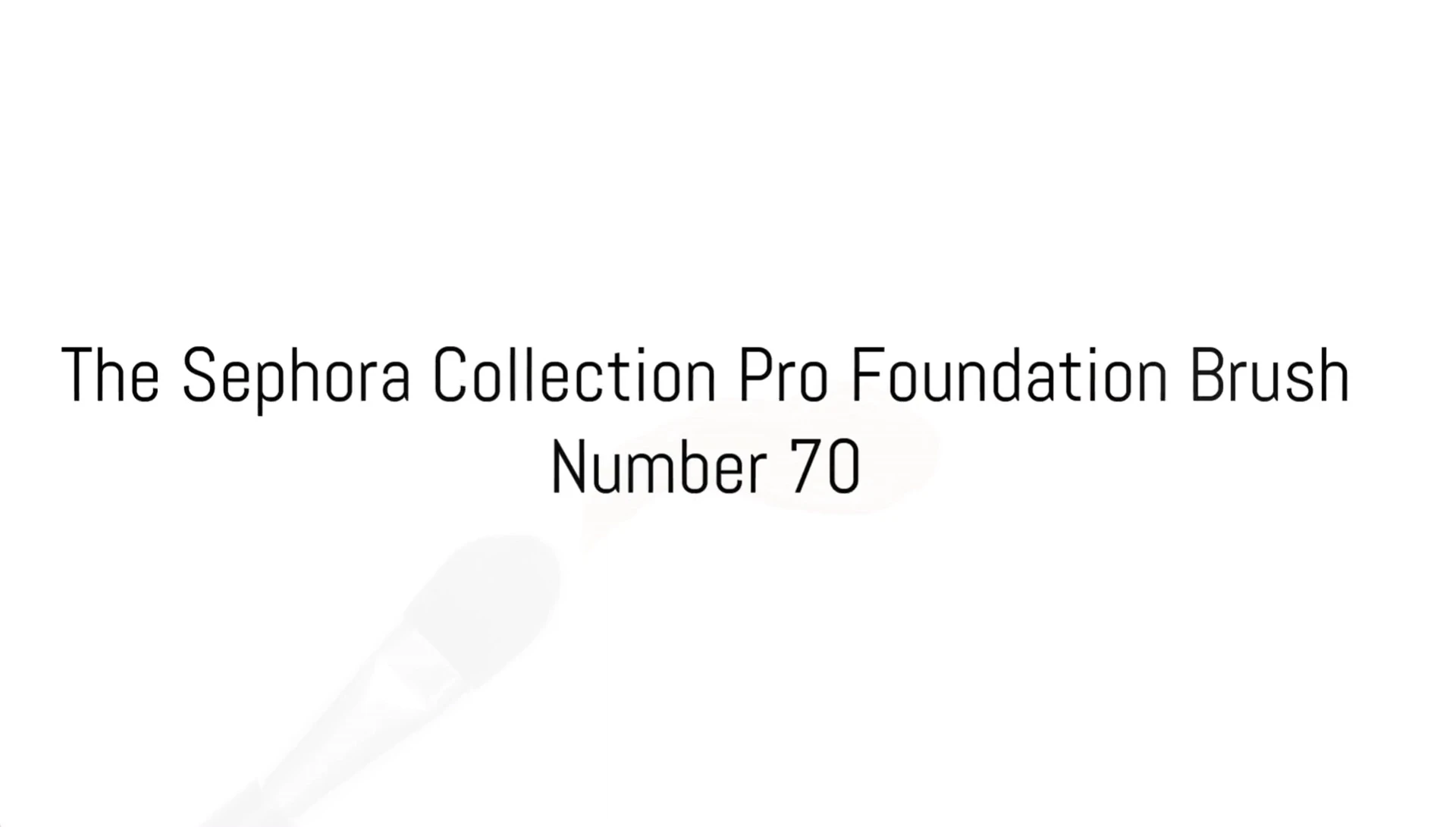 Close-up of the Sephora Collection Pro Foundation Brush #70