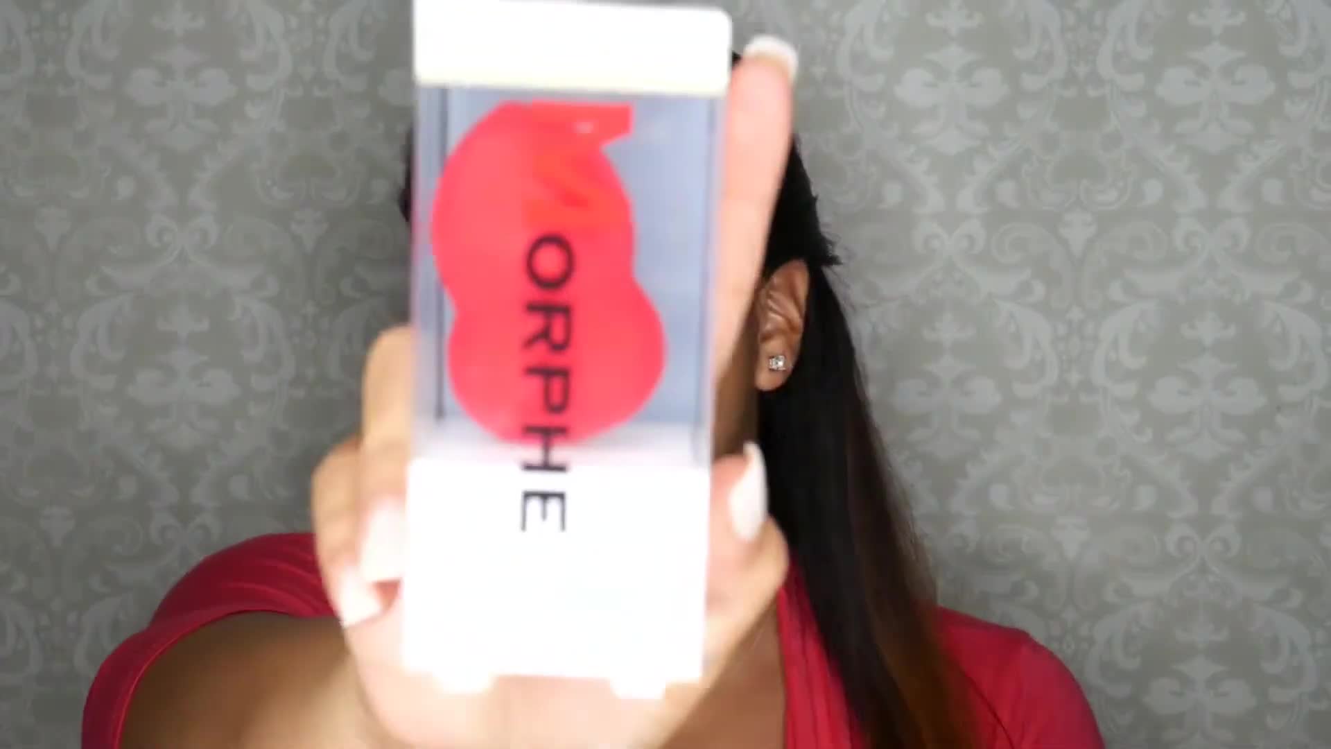 Close-up of the Morphe Flawless Beauty Sponge in red