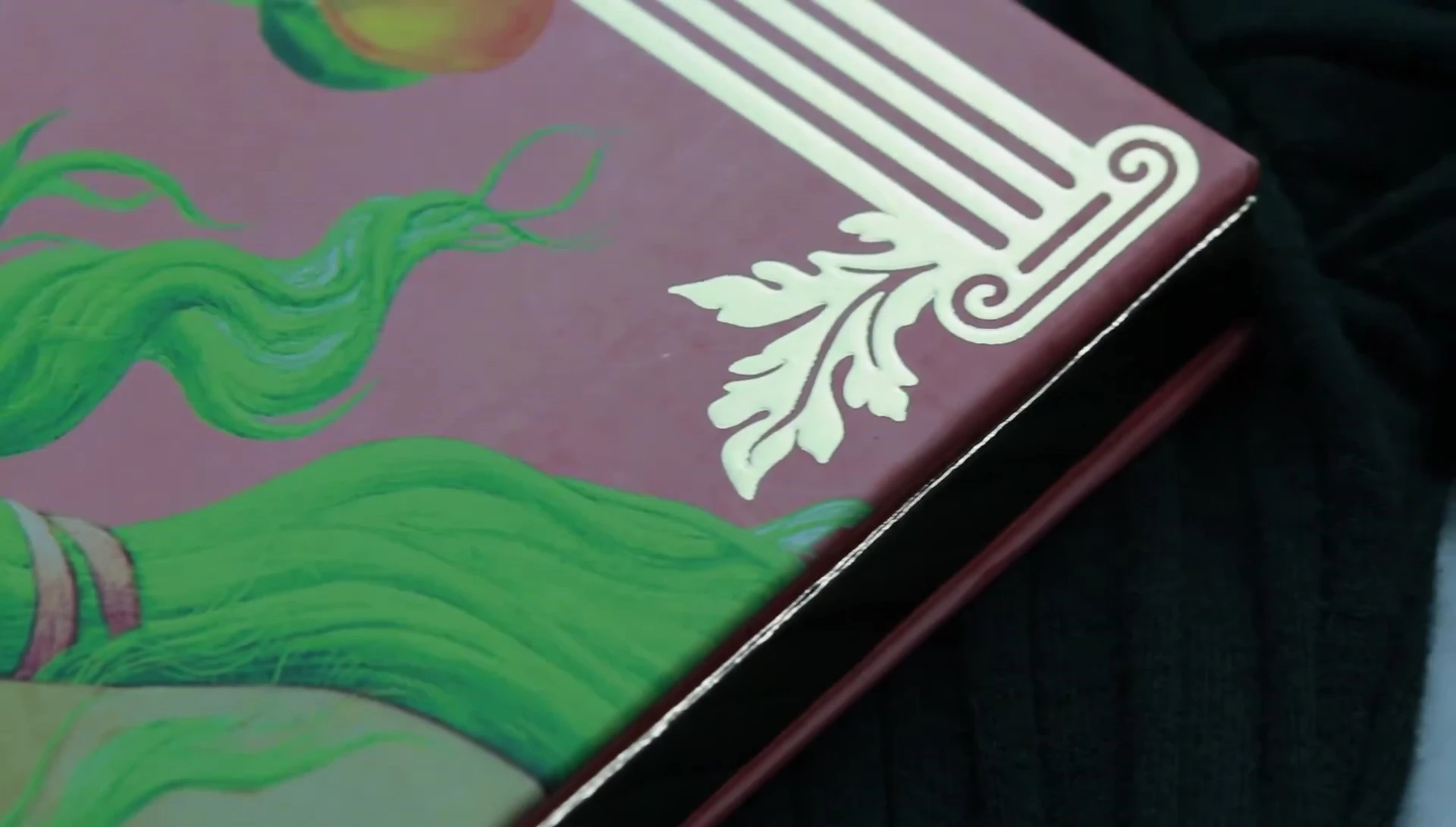 Close-up of the palette demonstrating the smooth blending of the matte shades