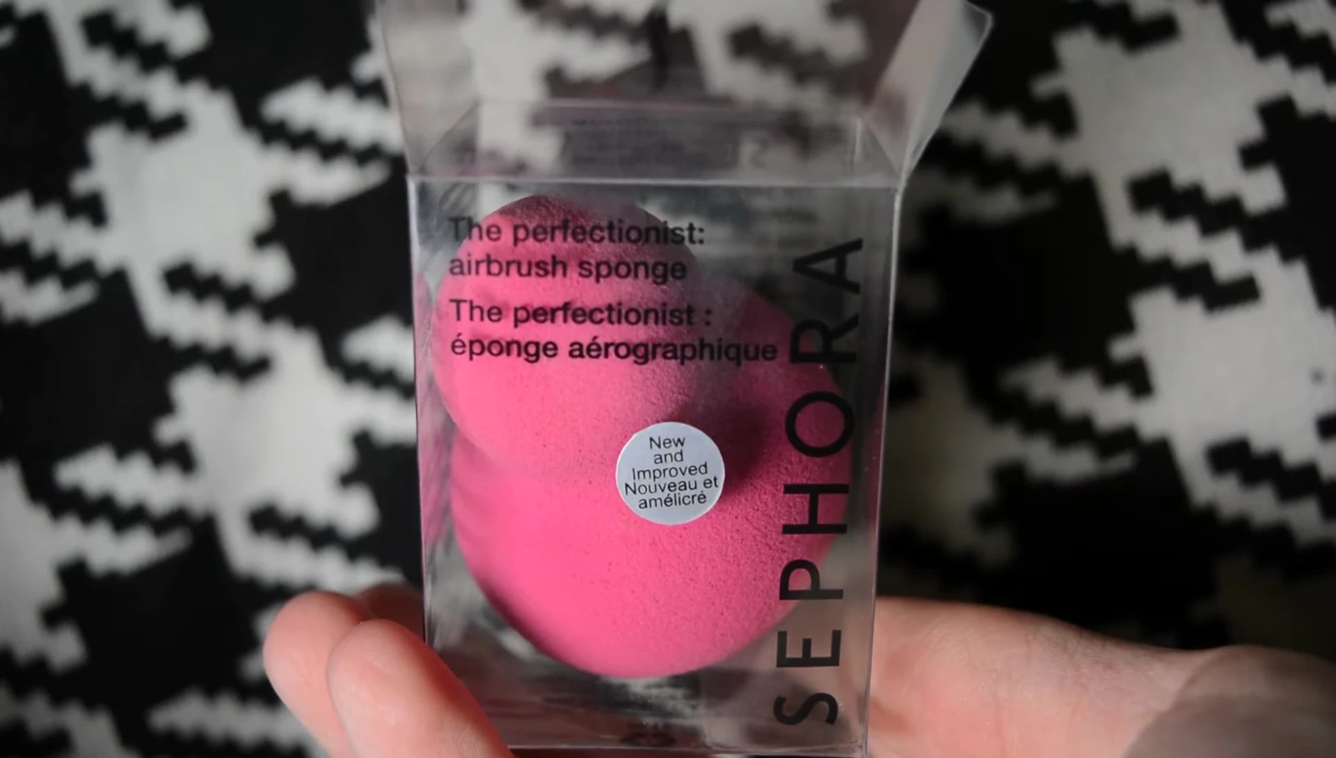 Close-up of the Sephora sponge, highlighting its texture.