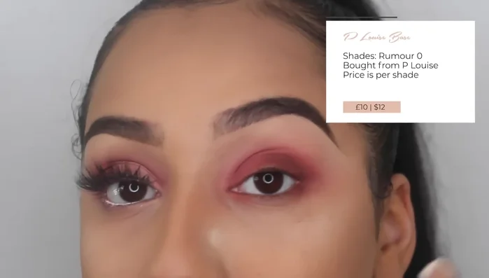 Blend purple and shimmery shades onto the cut crease.