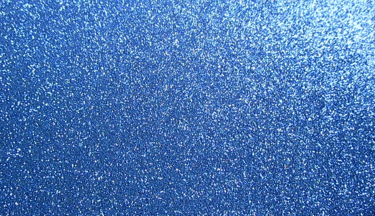 Close-up of the sponge applying foundation